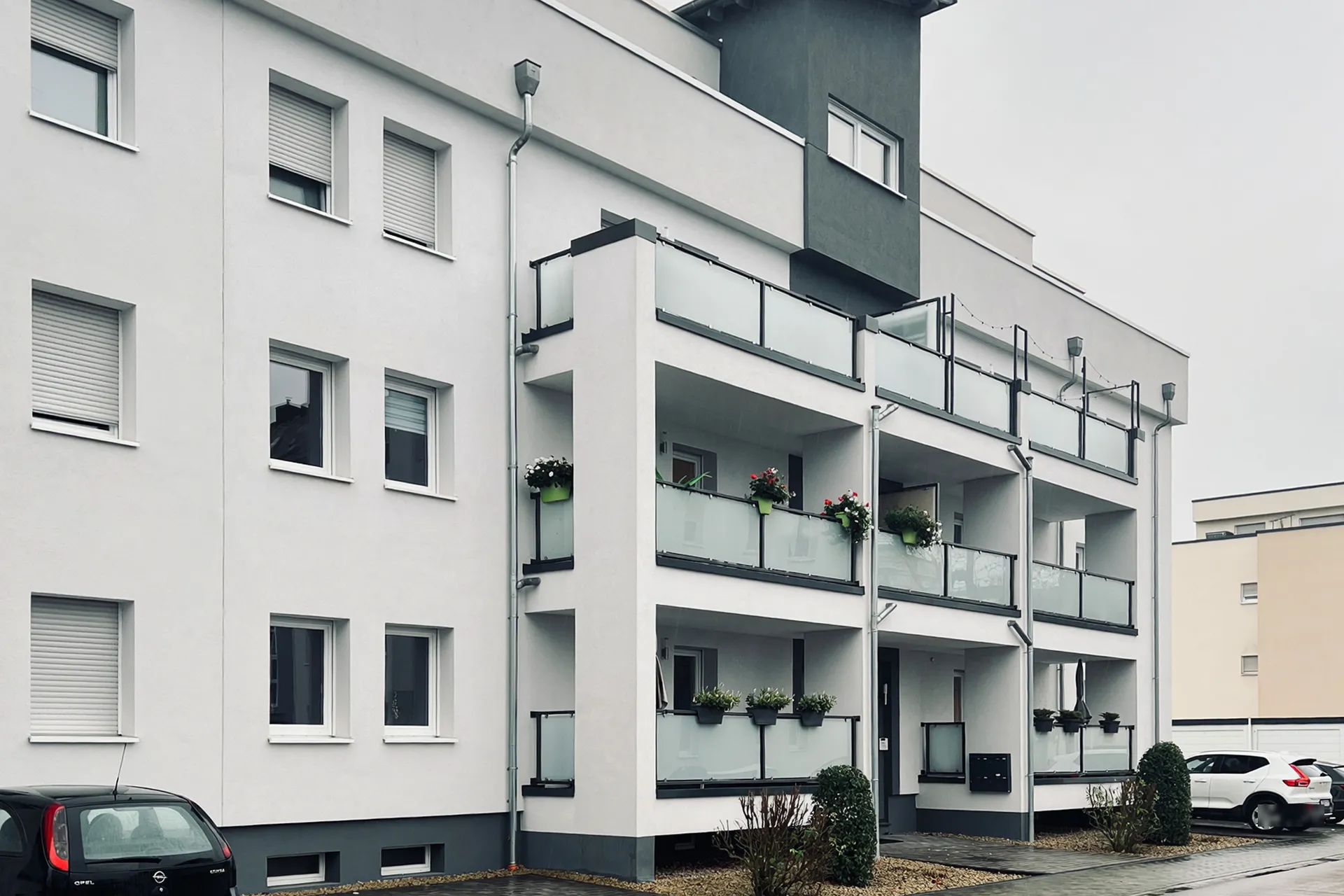 Saniertes Kasernengebäude „Bone" in der Saarbrückerstraße, Cité Nord Saarburg